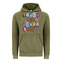 Vintage Olive teach your heart out Vintage Hoodie - AdoDesignShop