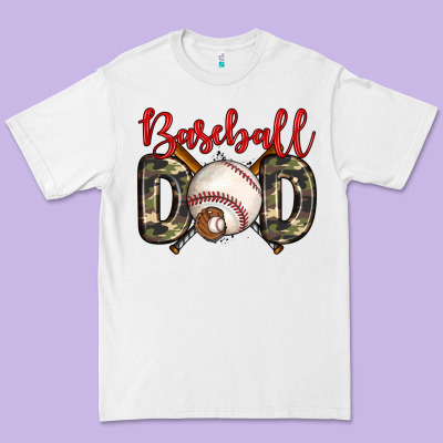 Baseball Dad Premium Tee Designed By Zillion Design Studio
