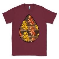 Burgundy Fall Teardrop Classic Tee - LillyAllenDesigns