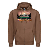Chestnut traveler Zipper Hoodie - NancyCooperArtShop