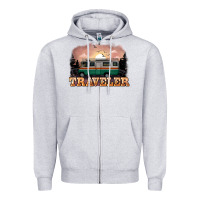 Heather Grey traveler Zipper Hoodie - NancyCooperArtShop