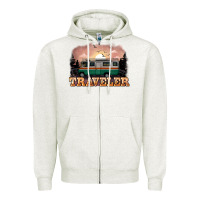 Oatmeal Heather traveler Zipper Hoodie - NancyCooperArtShop
