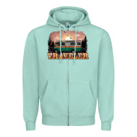 Seafoam traveler Zipper Hoodie - NancyCooperArtShop