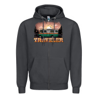 Smoke traveler Zipper Hoodie - NancyCooperArtShop
