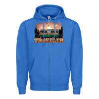 True Royal traveler Zipper Hoodie - NancyCooperArtShop