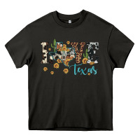 Asphalt love texas map sunflower cactus cowhide leopard Heavy Core Tee - Artiststas