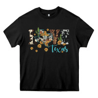 Black love texas map sunflower cactus cowhide leopard Heavy Core Tee - Artiststas