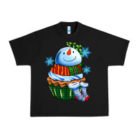 Black snowman cupcake Urban Heavy Tee - AdoDesignShop