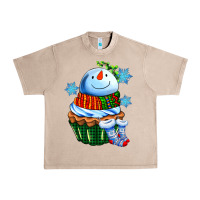 French Oak snowman cupcake Urban Heavy Tee - AdoDesignShop