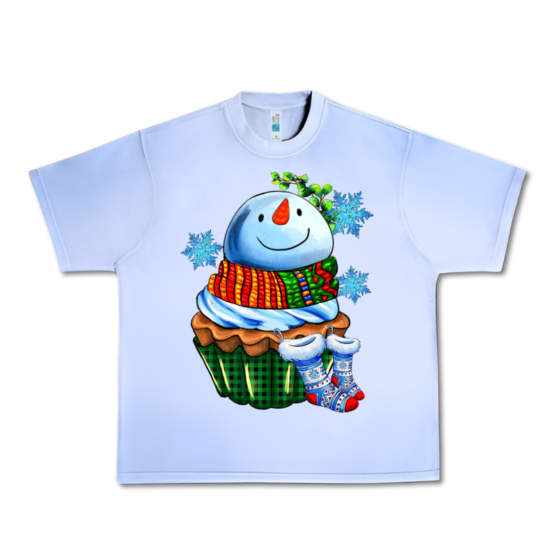 Snowman Cupcake Urban Heavy Tee by AdoDesignShop | Teevron