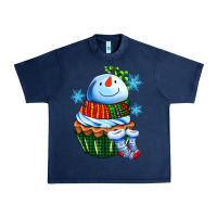 Navy snowman cupcake Urban Heavy Tee - AdoDesignShop