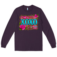 Plum xoxo valentine's day pink roses and hearts Long Sleeve Tee - Jasminsmagicworld