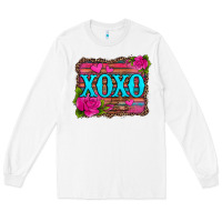 White xoxo valentine's day pink roses and hearts Long Sleeve Tee - Jasminsmagicworld