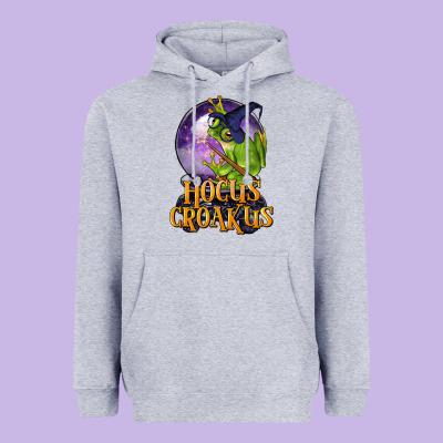 Hocus Croakus Frog Heavyweight Hoodie Designed By Lillyallendesigns