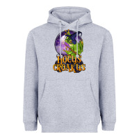 Heather Grey Hocus Croakus Frog Heavyweight Hoodie - LillyAllenDesigns