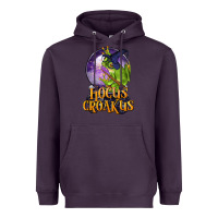 Plum Hocus Croakus Frog Heavyweight Hoodie - LillyAllenDesigns