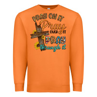 Carrot pray on it pray over it pray through it Premium Sweatshirt - Artiststas