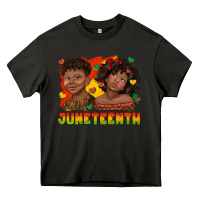 Asphalt juneteenth with afro black kids Heavy Core Tee - texasbilliewilder