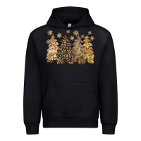 Black merry christmas leopard trees Urban Hoodie - CowGirlArtShop
