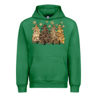 Emerald merry christmas leopard trees Urban Hoodie - CowGirlArtShop
