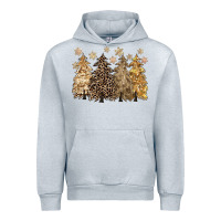 Heather Grey merry christmas leopard trees Urban Hoodie - CowGirlArtShop
