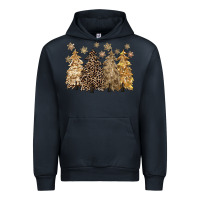 Navy merry christmas leopard trees Urban Hoodie - CowGirlArtShop