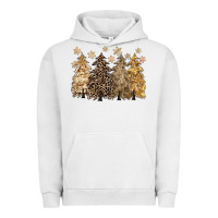 Merry Christmas Leopard Trees Urban Hoodie | Teevron
