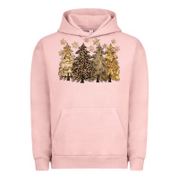 Pigment Salmon merry christmas leopard trees Urban Hoodie - CowGirlArtShop