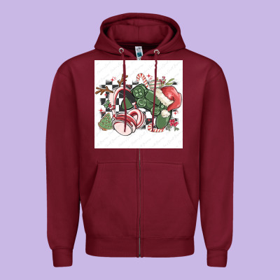 Small Business Filigran Kopya Zipper Hoodie Designed By Maliassmallbusiness