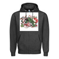 Charcoal Heather small business filigran kopya Zipper Hoodie - MaliasSmallBusiness