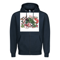 Navy small business filigran kopya Zipper Hoodie - MaliasSmallBusiness