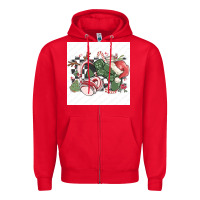 Red small business filigran kopya Zipper Hoodie - MaliasSmallBusiness