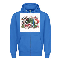 True Royal small business filigran kopya Zipper Hoodie - MaliasSmallBusiness