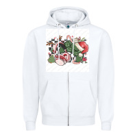 White small business filigran kopya Zipper Hoodie - MaliasSmallBusiness