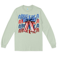 Matcha america ribbon Long Sleeve Tee - JahusDesignShop