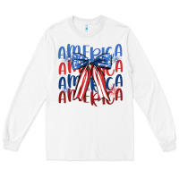 White america ribbon Long Sleeve Tee - JahusDesignShop