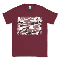 Burgundy milky camouflage Classic Tee - BarkalooDesign