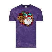 Cloud Purple santa texas map Vintage Tee - JahusDesignShop