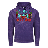 Cloud Purple santa s favorite office staff Vintage Hoodie - JahusDesignShop