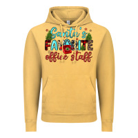 Vintage Mustard santa s favorite office staff Vintage Hoodie - JahusDesignShop