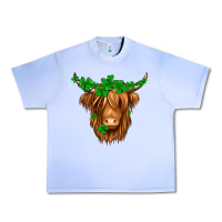 Grape Ice St. Patrick’s Day Long Hair Shaggy Cow Urban Heavy Tee - Jasminsmagicworld