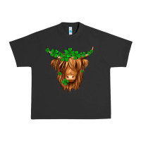 Pigment Black St. Patrick’s Day Long Hair Shaggy Cow Urban Heavy Tee - Jasminsmagicworld