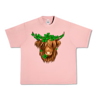 Salmon St. Patrick’s Day Long Hair Shaggy Cow Urban Heavy Tee - Jasminsmagicworld