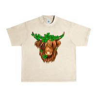 Sandshell St. Patrick’s Day Long Hair Shaggy Cow Urban Heavy Tee - Jasminsmagicworld