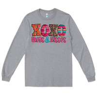 Heather Grey xoxo hugs and kisses Long Sleeve Tee - Jasminsmagicworld
