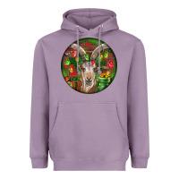 Lavender Spanish Goat Christmas Ornament Heavyweight Hoodie - LillyAllenDesigns