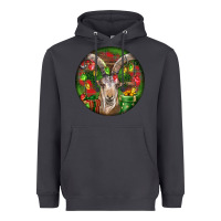Smoke Spanish Goat Christmas Ornament Heavyweight Hoodie - LillyAllenDesigns