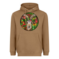 Toasted Coconut Spanish Goat Christmas Ornament Heavyweight Hoodie - LillyAllenDesigns