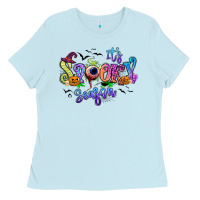 Baby Blue It's spooky season Ladies Tee - RanaPortraitStore