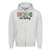 Dove Grey nope not today Zipper Hoodie - MaliasSmallBusiness